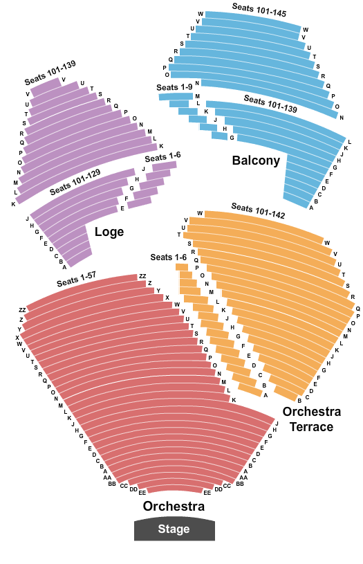 Segerstrom Center For The Arts American Ballet Theatre Seating Chart